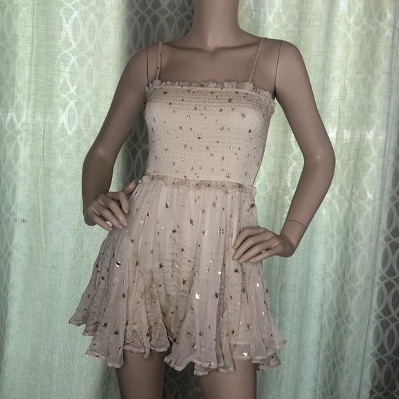 #77 Start Print & Ivory Romper - Picture 9 of 11